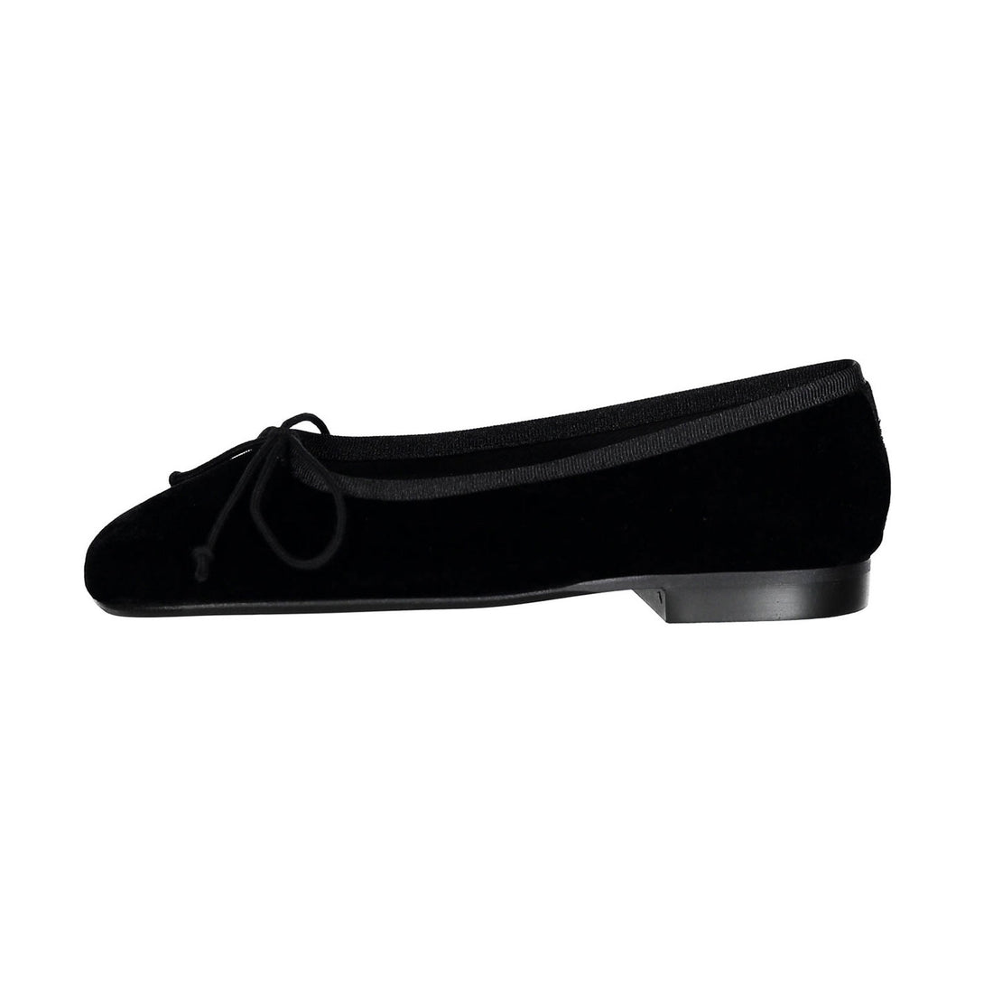 Papanatas Black Velvet Soft Ballet Flat