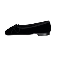 Papanatas Black Velvet Soft Ballet Flat