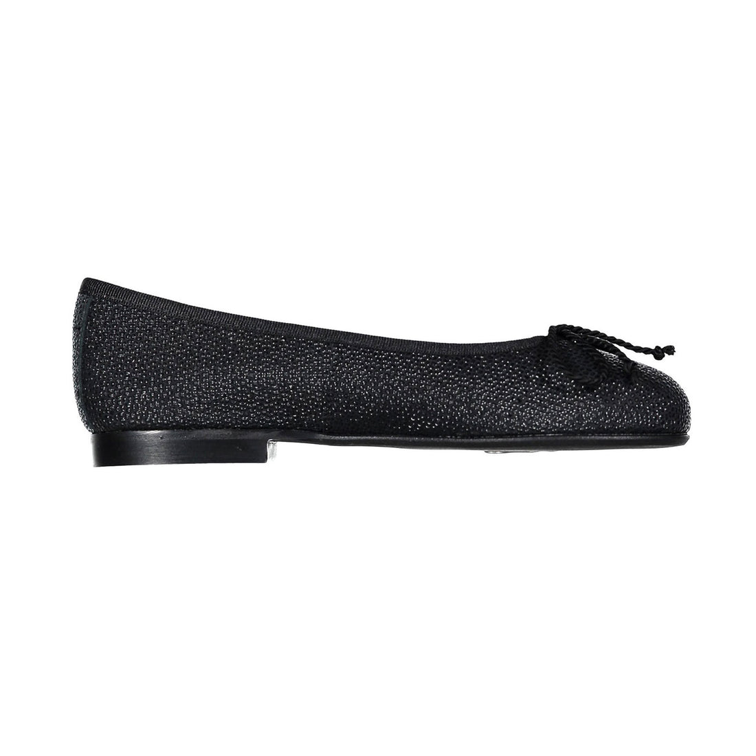 Papanatas Black Texture Ballet Flat