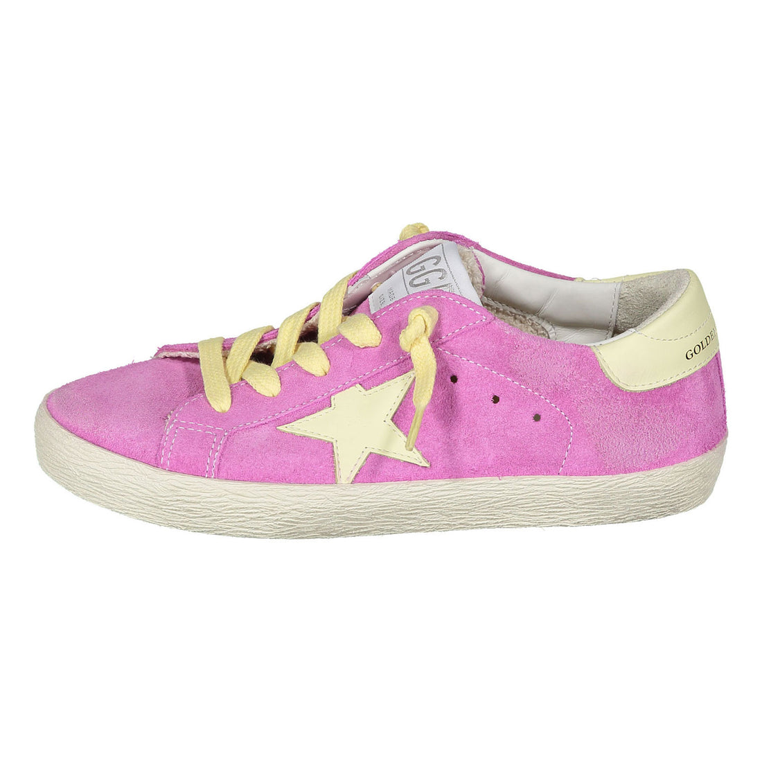 Golden Goose Pink/White/Light Yellow Super Star Sneaker