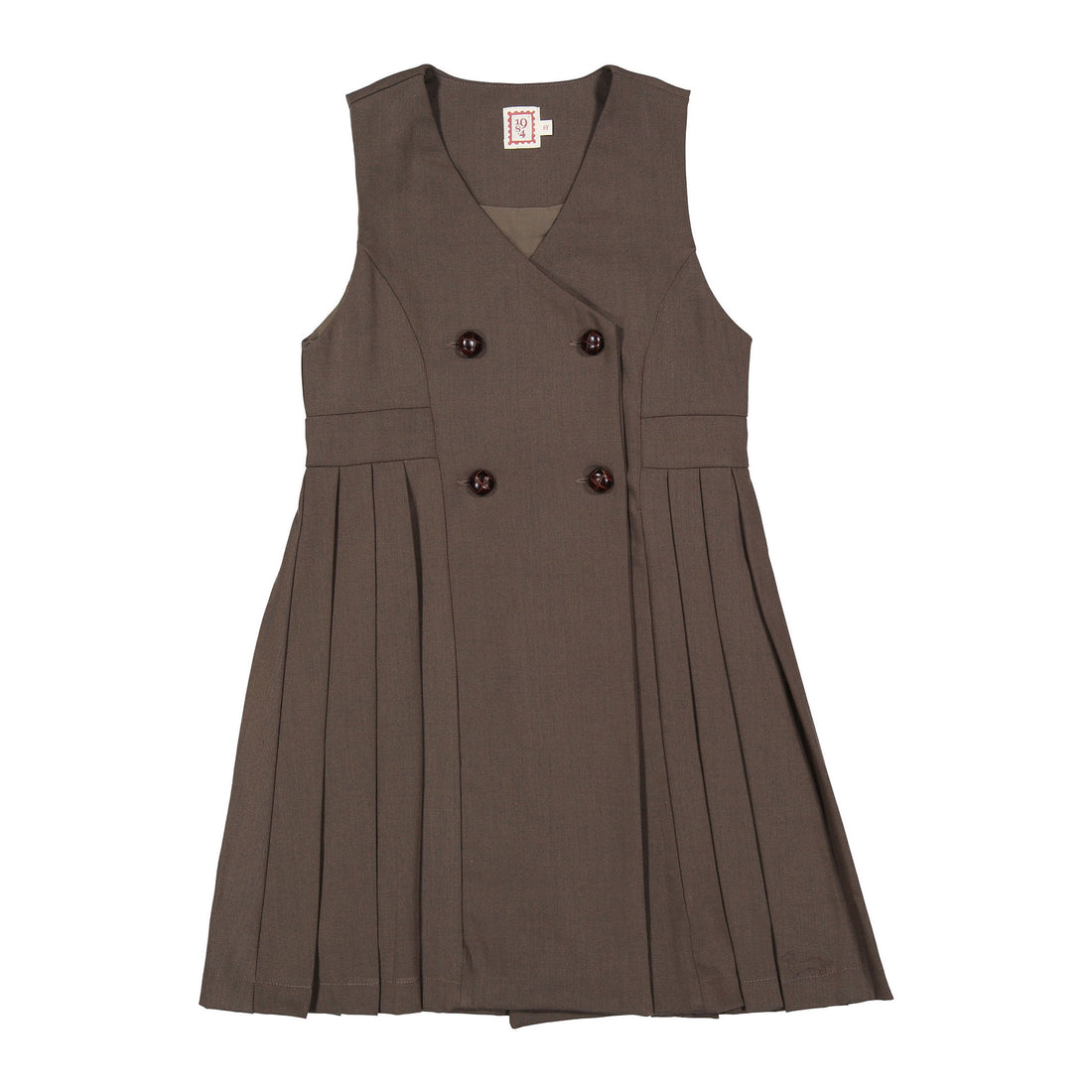 1984 Mocha Pleated Jumper