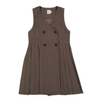 1984 Mocha Pleated Jumper