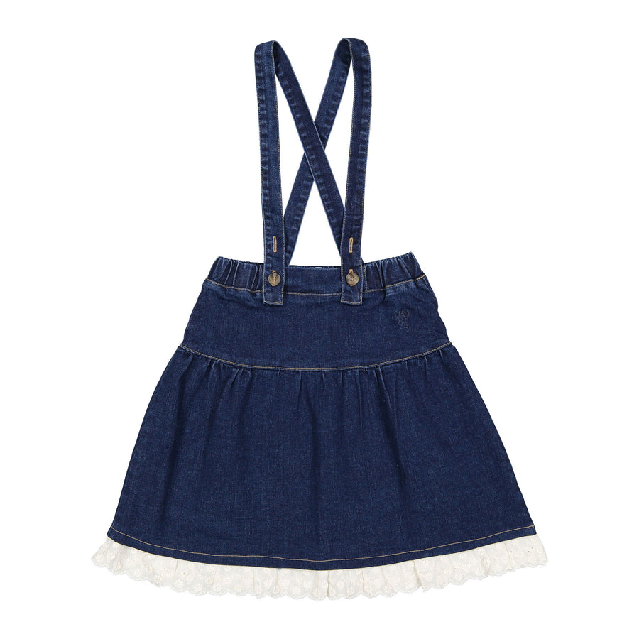 1984 Denim Suspender Skirt