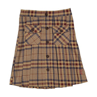 1984 Plaid Pleated Skirt