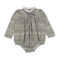 1984 Mocha Floral Romper
