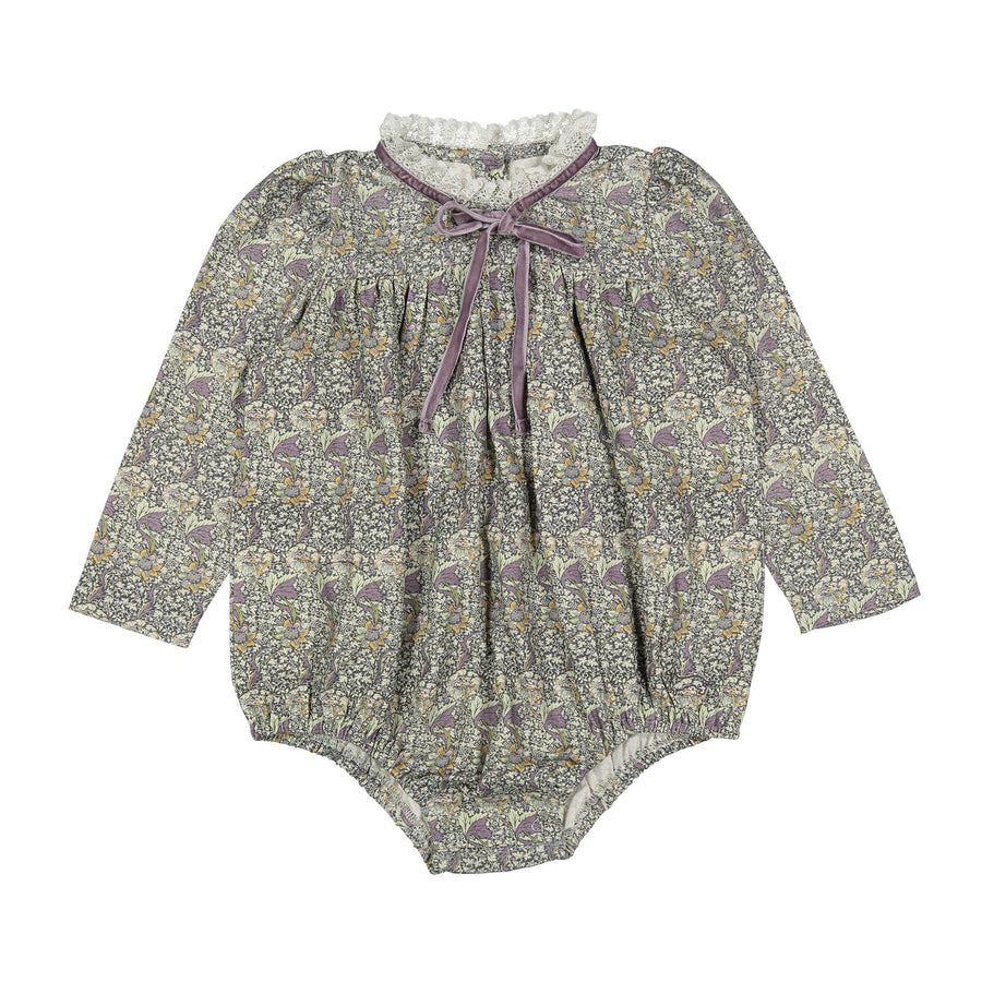 1984 Mocha Floral Romper