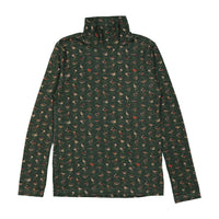 1984 Green Duck Printed Turtleneck