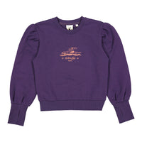 L by Ladida Wine  Running Cheetah Sweatshirt