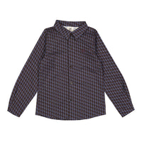 L by Ladida Brown Logo Printed Shirt