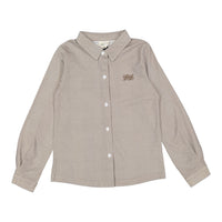 L by Ladida Brown Herringbone Printed Shirt