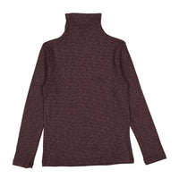 L by Ladida Eggplant Marled Turtleneck