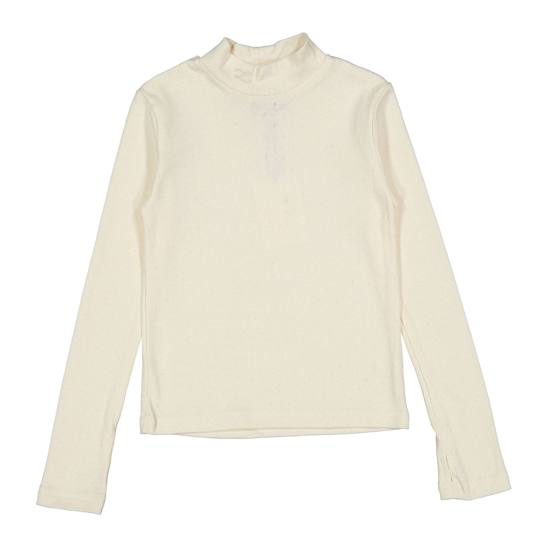 L by Ladida Off White Pointelle Turtleneck