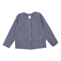 L by Ladida Blue Velvet Blazer