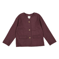 L by Ladida Eggplant Wool Blazer
