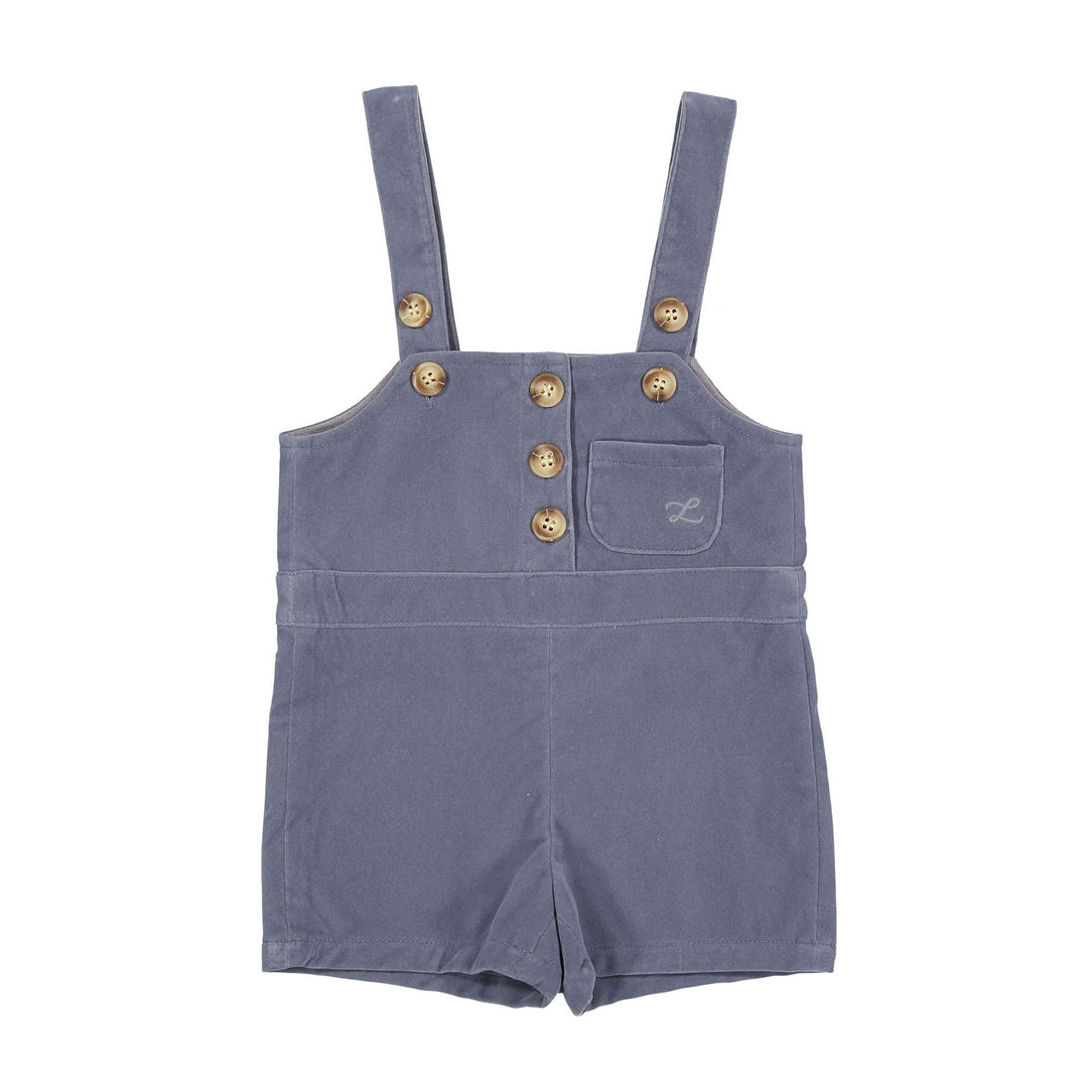 L by Ladida Blue Velvet Overalls