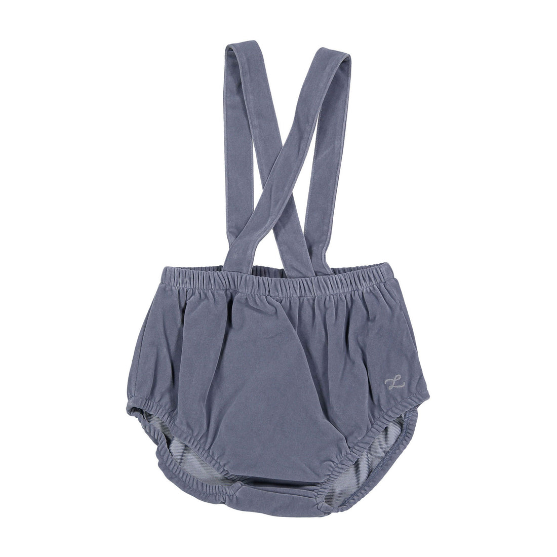 L by Ladida Blue Velvet Suspender Bloomers