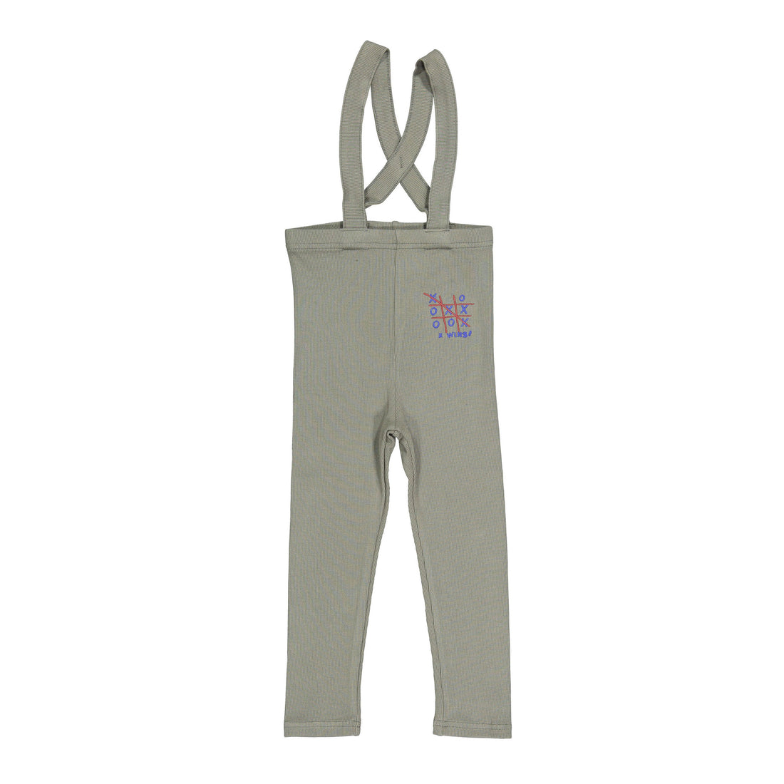L by Ladida Green Fog Ribbed Suspender Leggings
