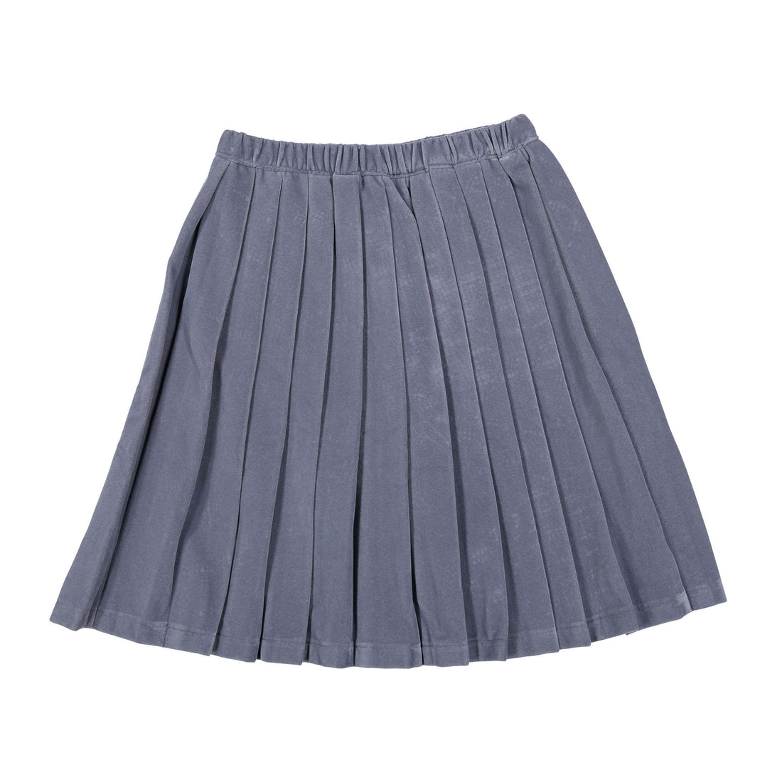 L by Ladida Blue Velvet Pleated Skirt