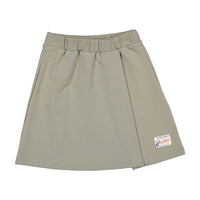 L by Ladida Green Fog Mock Wrap Skirt