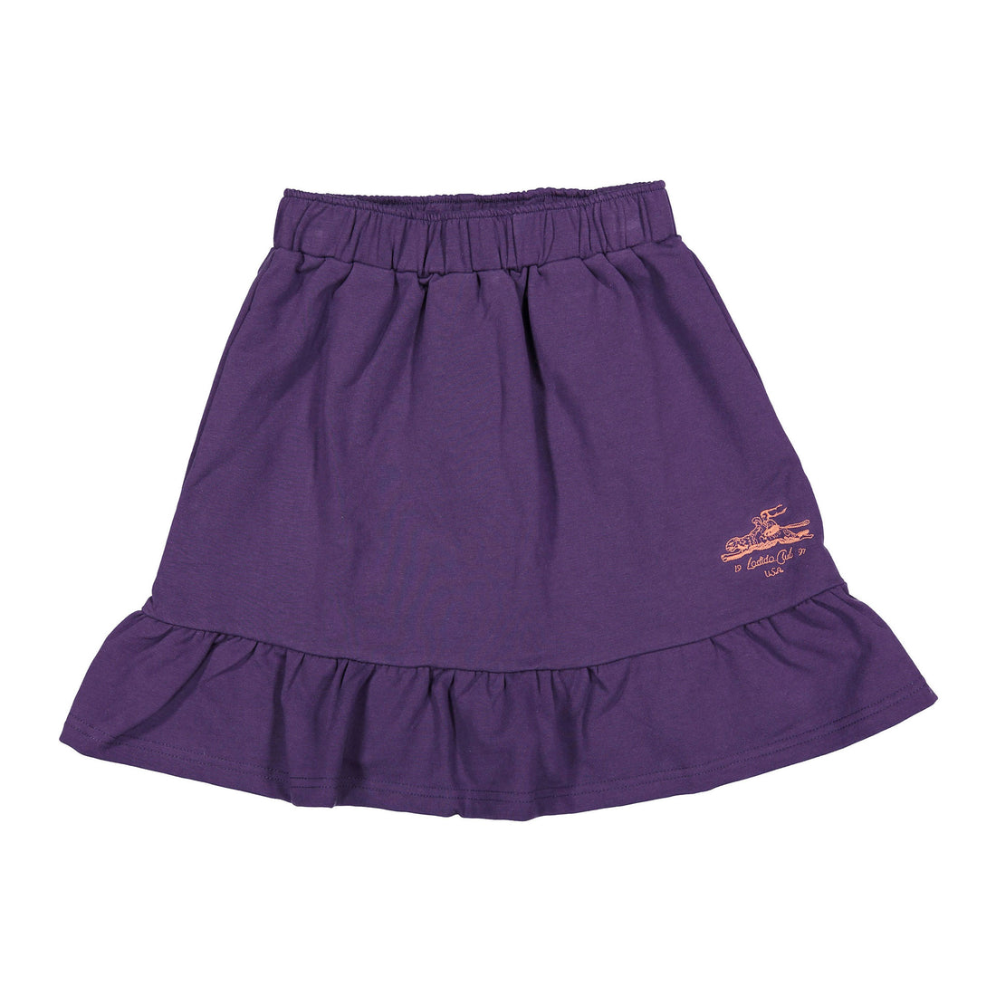 L by Ladida Wine Running Cheetah Skirt