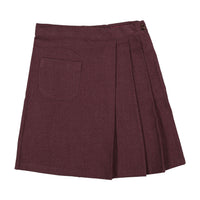 L by Ladida Eggplant Wool Pleated Skirt