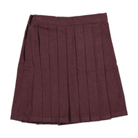 L by Ladida Eggplant Wool Pleated Skirt