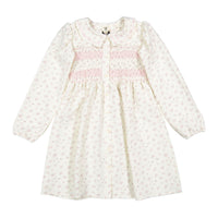 L by Ladida Cream Tiny Bud Smock Dress