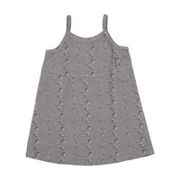 L by Ladida Grey Floral Denim Jumper