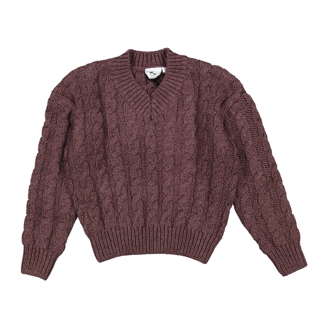 L by Ladida Brown Cable Knit Chunky Sweater