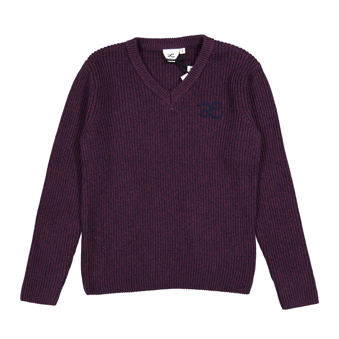 L by Ladida Maroon Blend V Neck Sweater