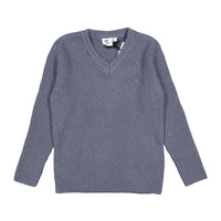 L by Ladida Greyish Blue V Neck Sweater