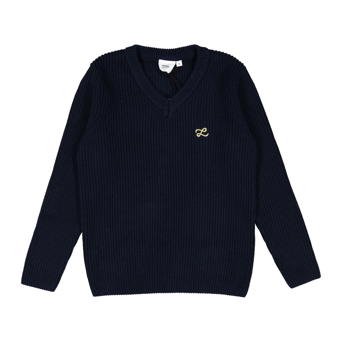 L by Ladida Navy V Neck Sweater