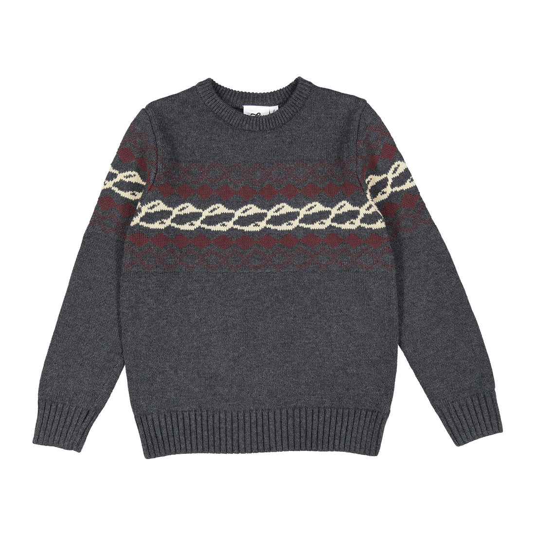 L by Ladida Dark Grey Jacquard Sweater