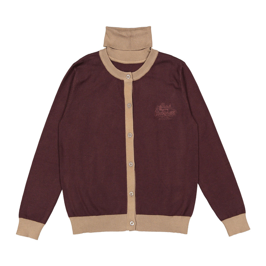 Clubhouse Brown Cardigan Set