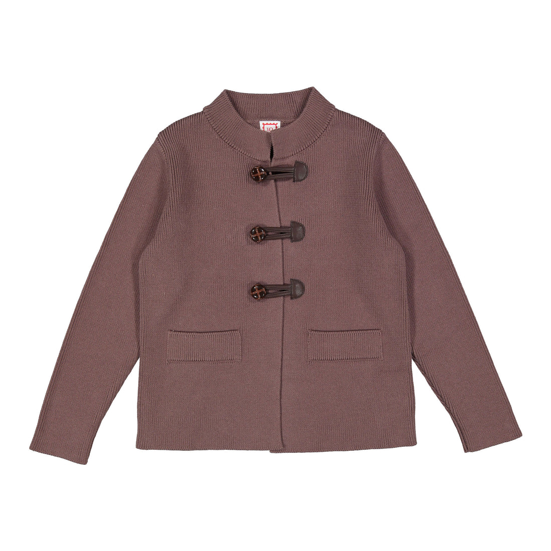 1984 Beige Leather Clasps Cardigan