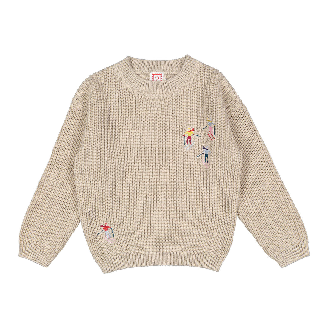 1984 Ivory Ski Embroidery Sweater