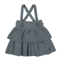 1984 Sage Ruffle Suspender Knit Skirt