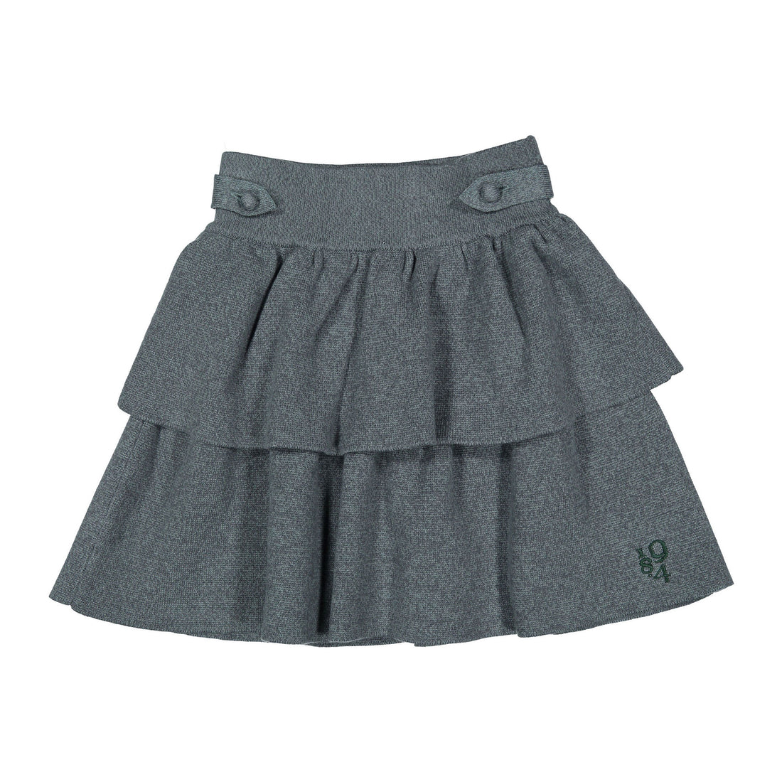1984 Sage Ruffle Knit Skirt