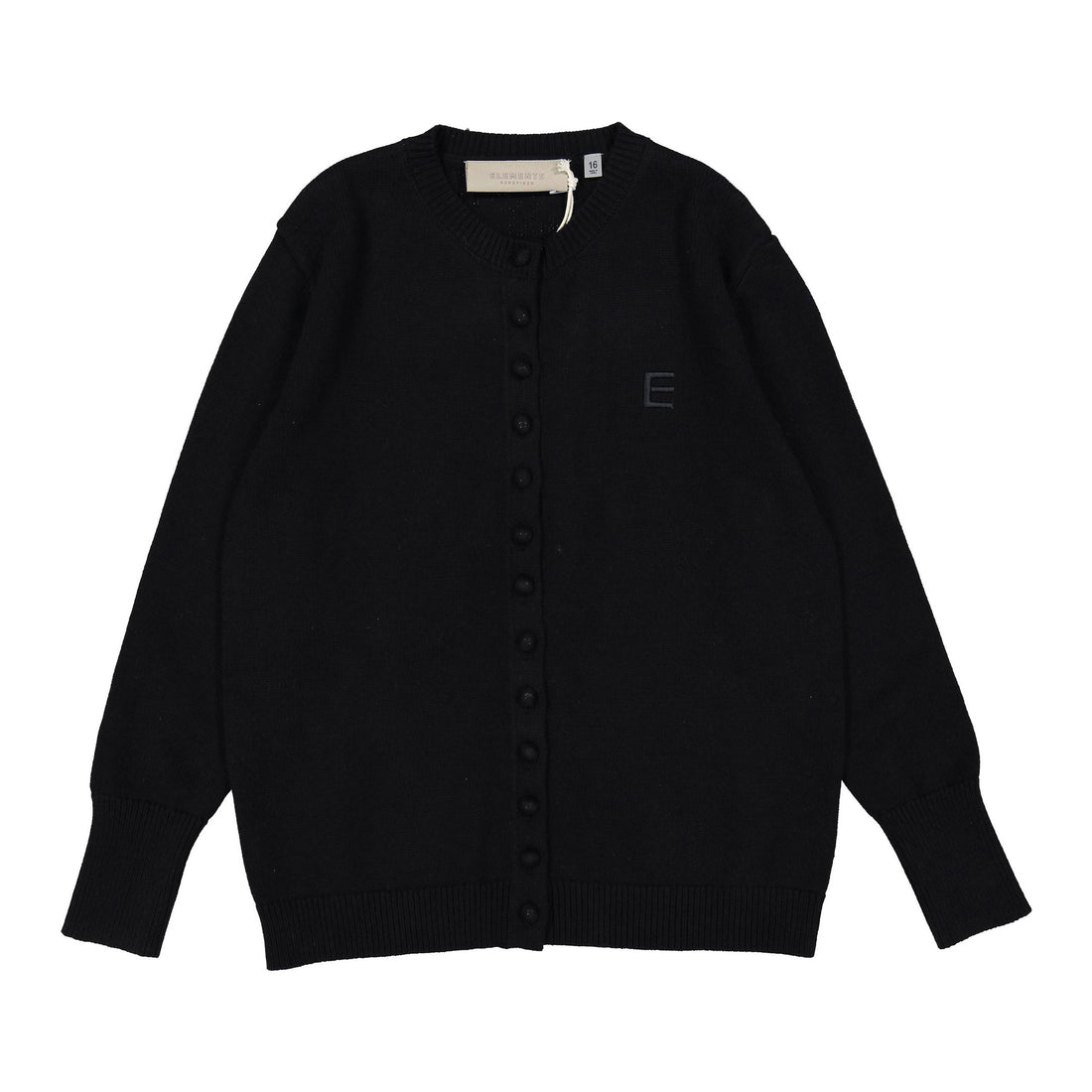 ELEMENTS Black Knit Cardigan