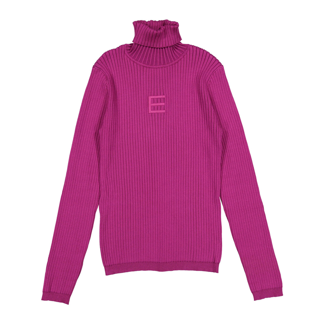 ELEMENTS Fuchsia Knit Rib Turtleneck