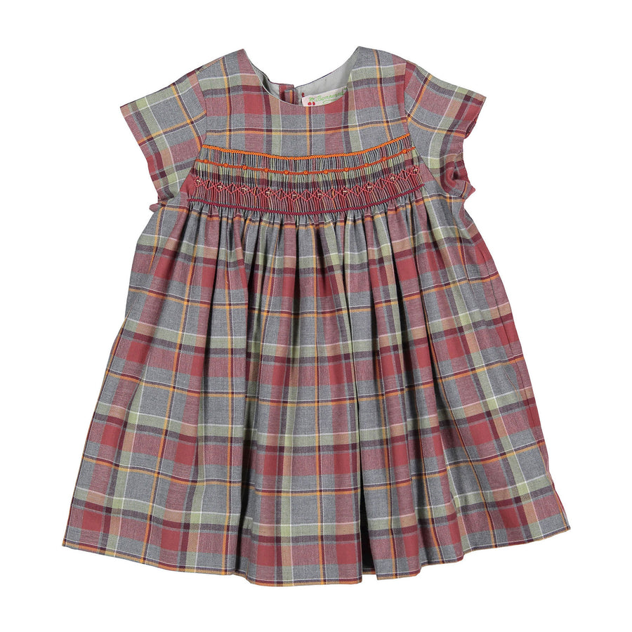 Bonpoint Burgundy Maruska Baby Dress