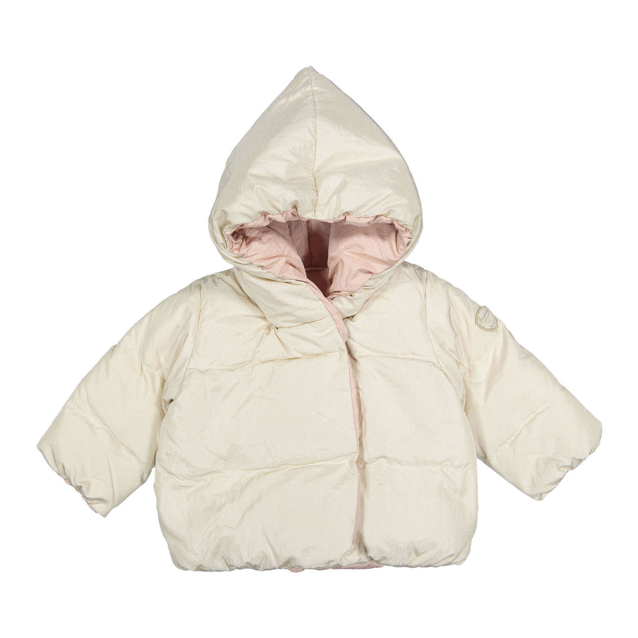Bonpoint Beige Rose Jandy Puffer Baby Jacket