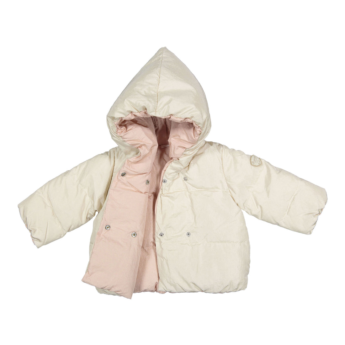 Bonpoint Beige Rose Jandy Puffer Baby Jacket