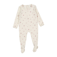 Ladida Layette Rose Grid Romper