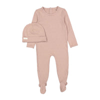 Ladida Layette Pink Heart Romper + Hat