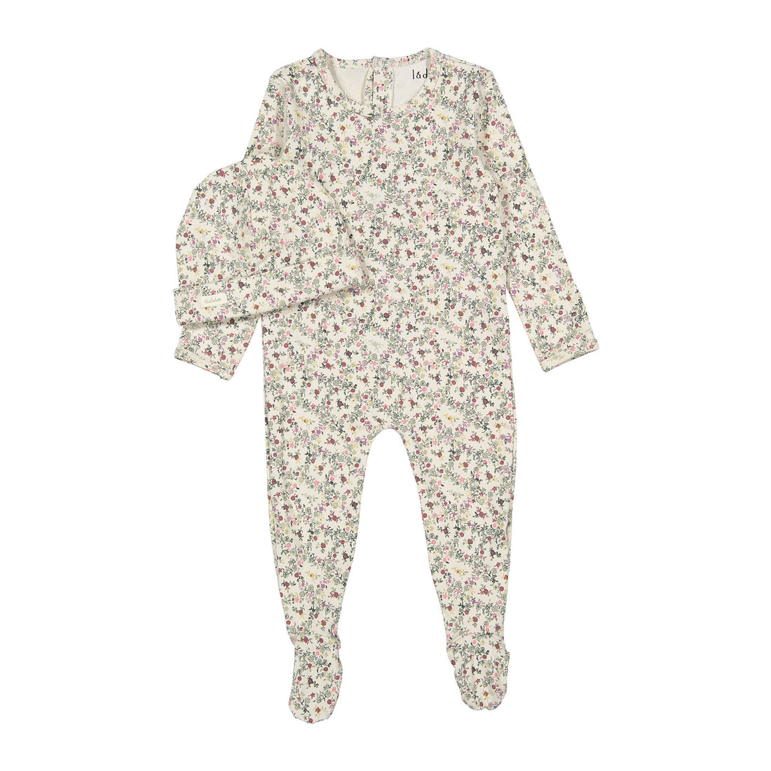 Ladida Layette Circle Floral Romper + Hat