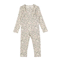 Ladida Layette Circle Floral Suspender Set