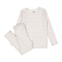 Ladida Layette Rose Demask Pajama Set