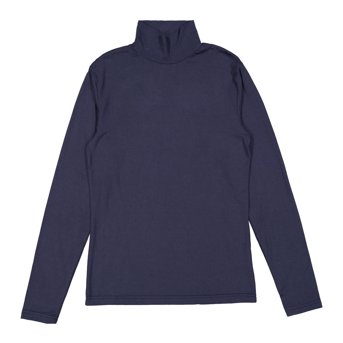 Ava and Lu Navy Solid Turtleneck
