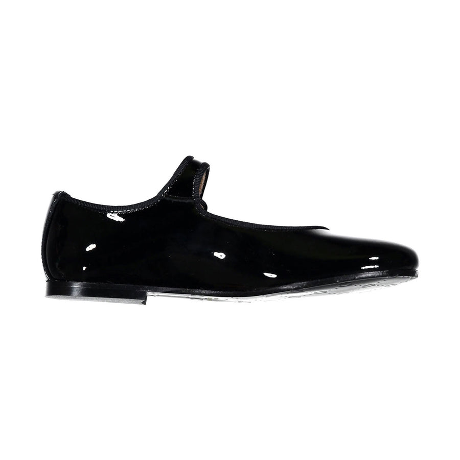 Papanatas Black Heart Detail Mary Janes